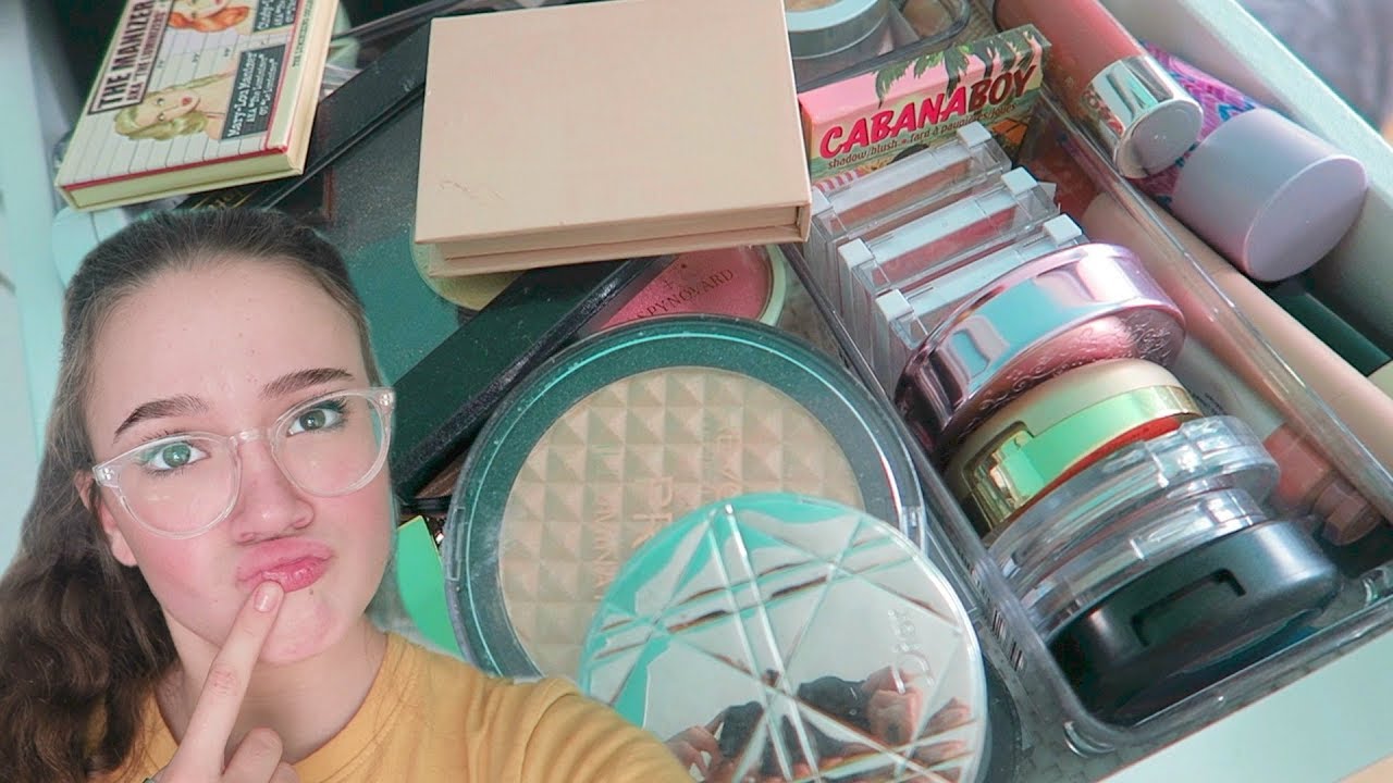 50% Of My Highlighters & Blushes GONE! Decluttering! FionaFrills Vlogs