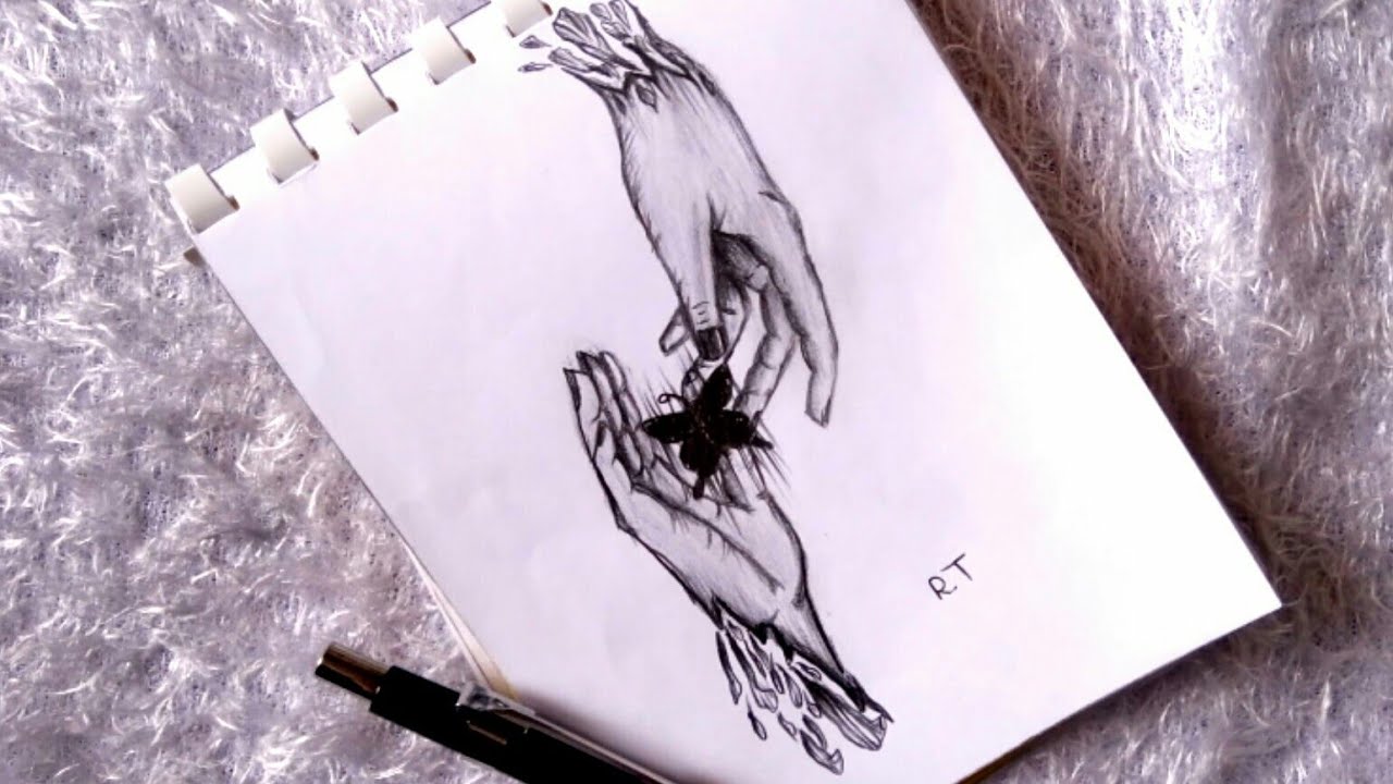 رسم سهل || رسم تعبيري سهل جدا...... 💔expressive drawing