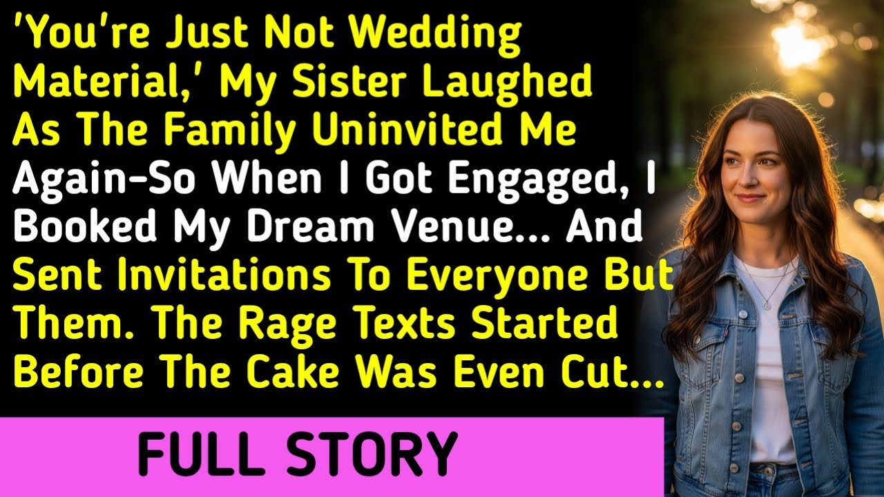'You're Just Not Wedding Material,' My Sister Laughed As The Family Uninvited Me Again-So When I Got