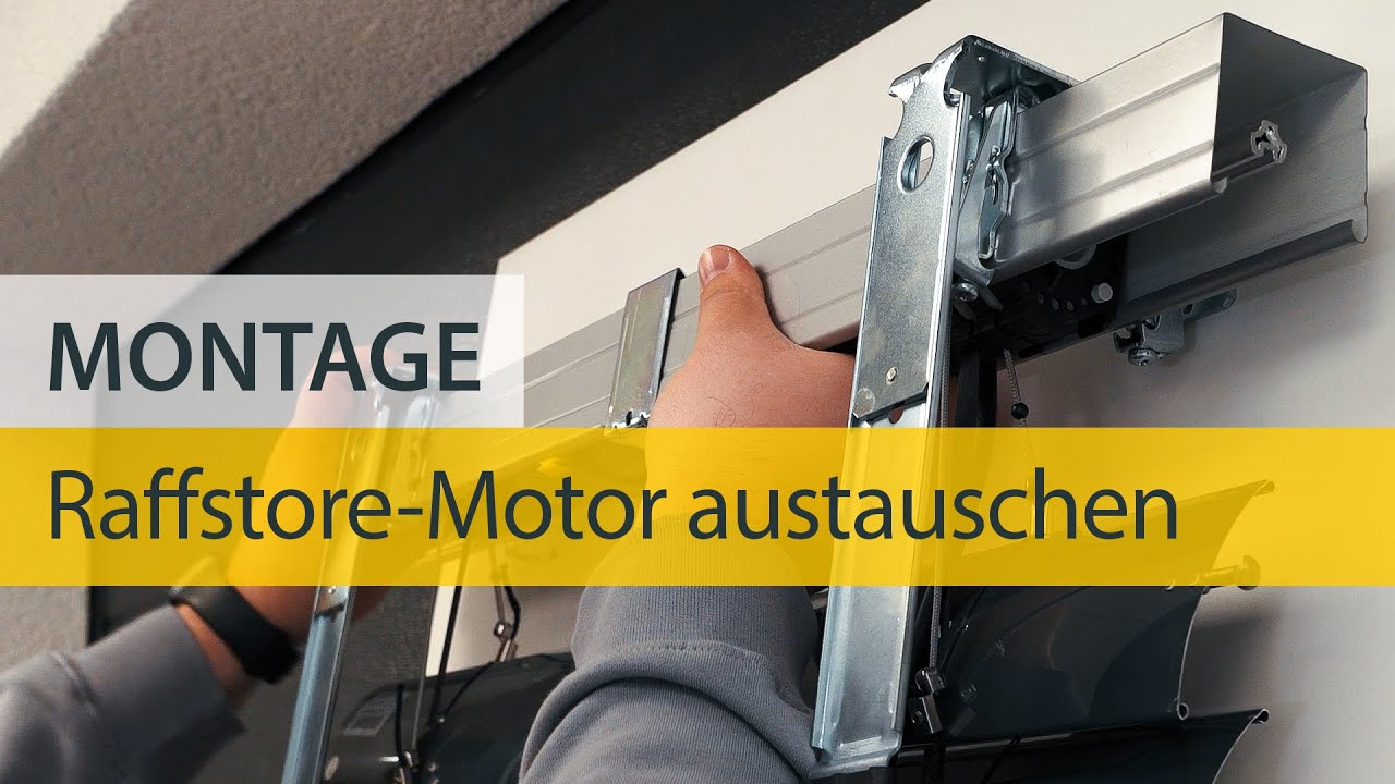 Austausch Schellenberg Raffstore-Motor PLUS -  und Einstellung Schritt für Schritt