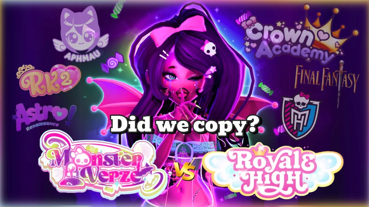 Did MonsterVerze copy Royale High?💜🩷✨️