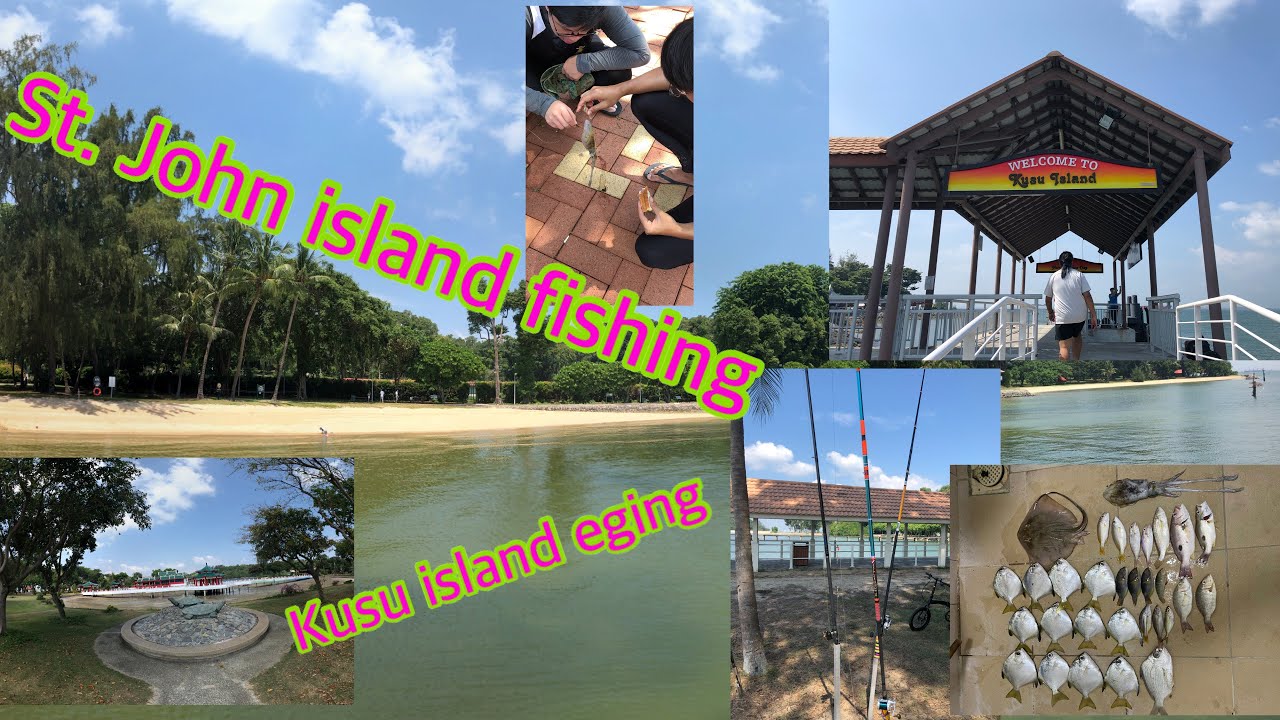 1st trip at St. John island with frenzs. DJI OM4, kusu island. Surfcasting fishing Singapore. squids