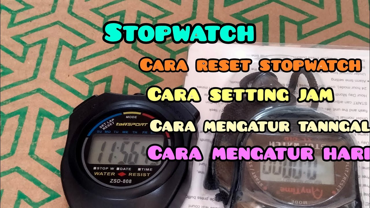 cara menggunakan stopwatch
