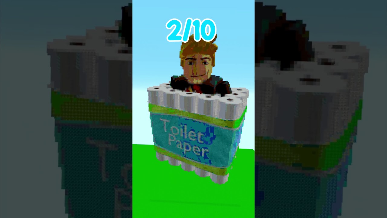 Pixel Art dei nostri Personaggi di Roblox su Minecraft