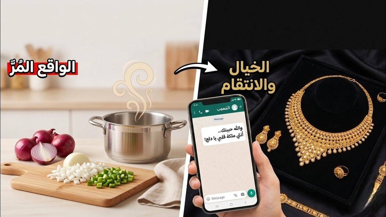 زوجي اللي ما يعطيني وجه  عشقني يوم صرت حساب وهمي!#قصص #قصة 