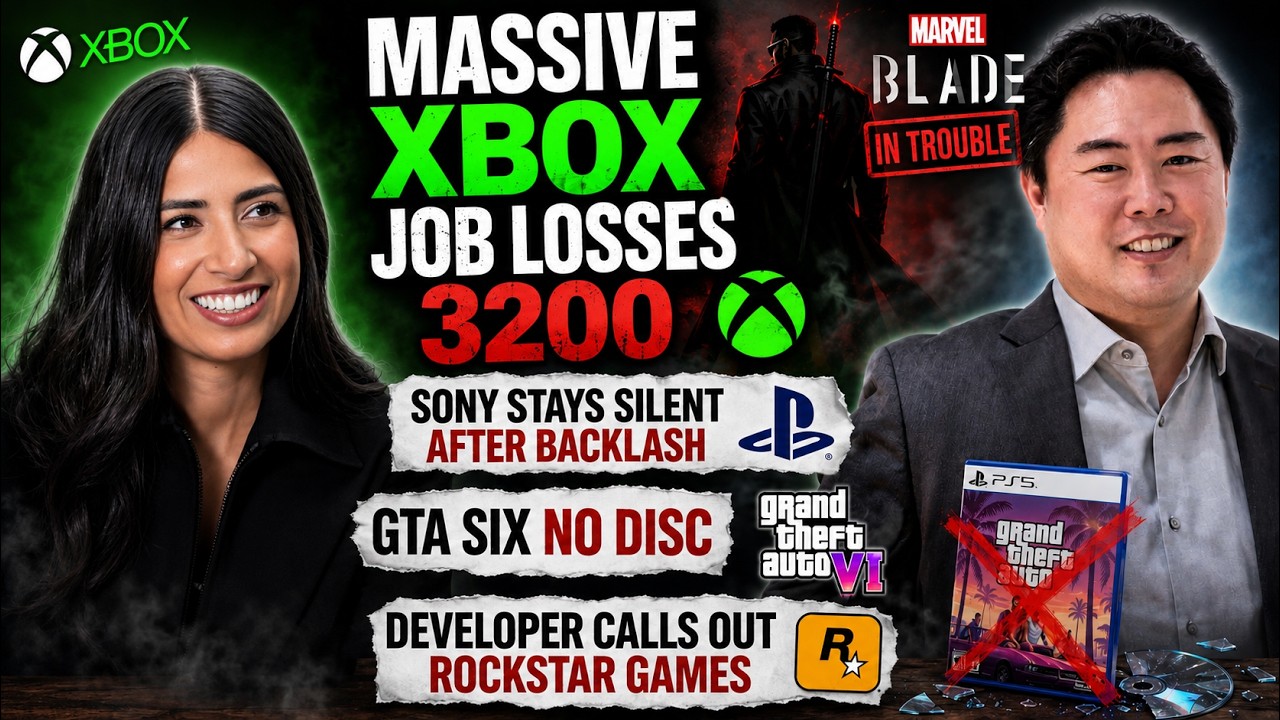 Massive Xbox Job Losses 3200 - Sony Stays Silent After Backlash - Kojima Sad No Disc Sony - GTA 6