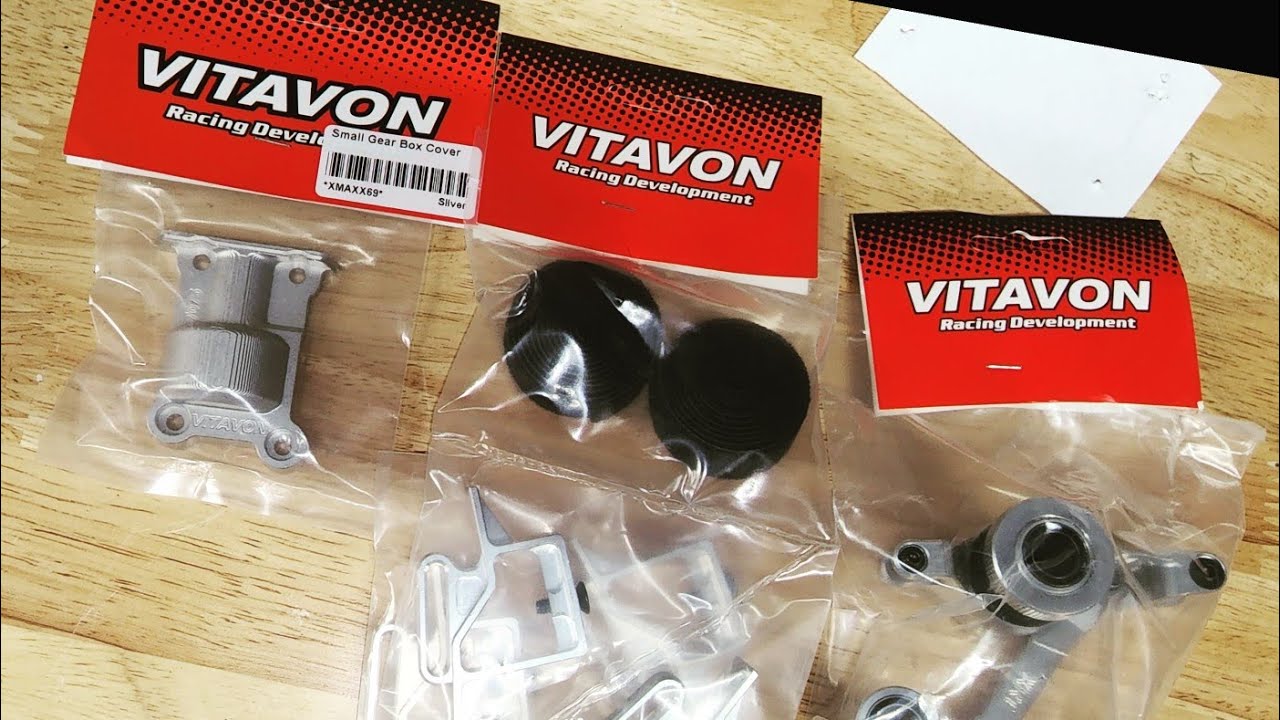 Traxxas XRT gets Team Vitavon Bellcrank, Battery Tie Downs and Rear Cover Installations