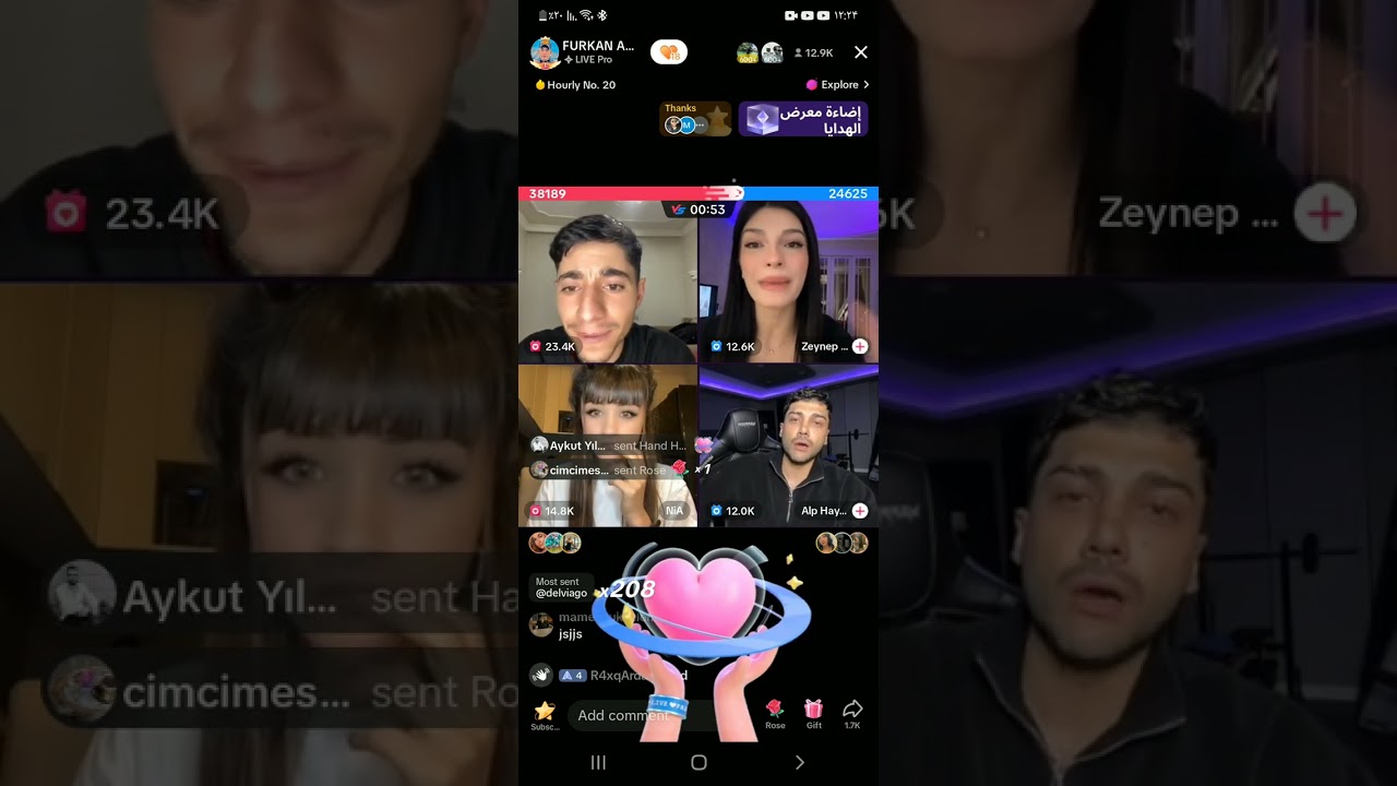Furkan ve Nia canlı yayın parti 2