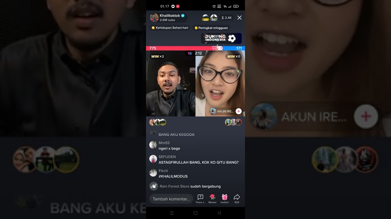 Bikin ngakak khalil toktok ketika di godain cw hot