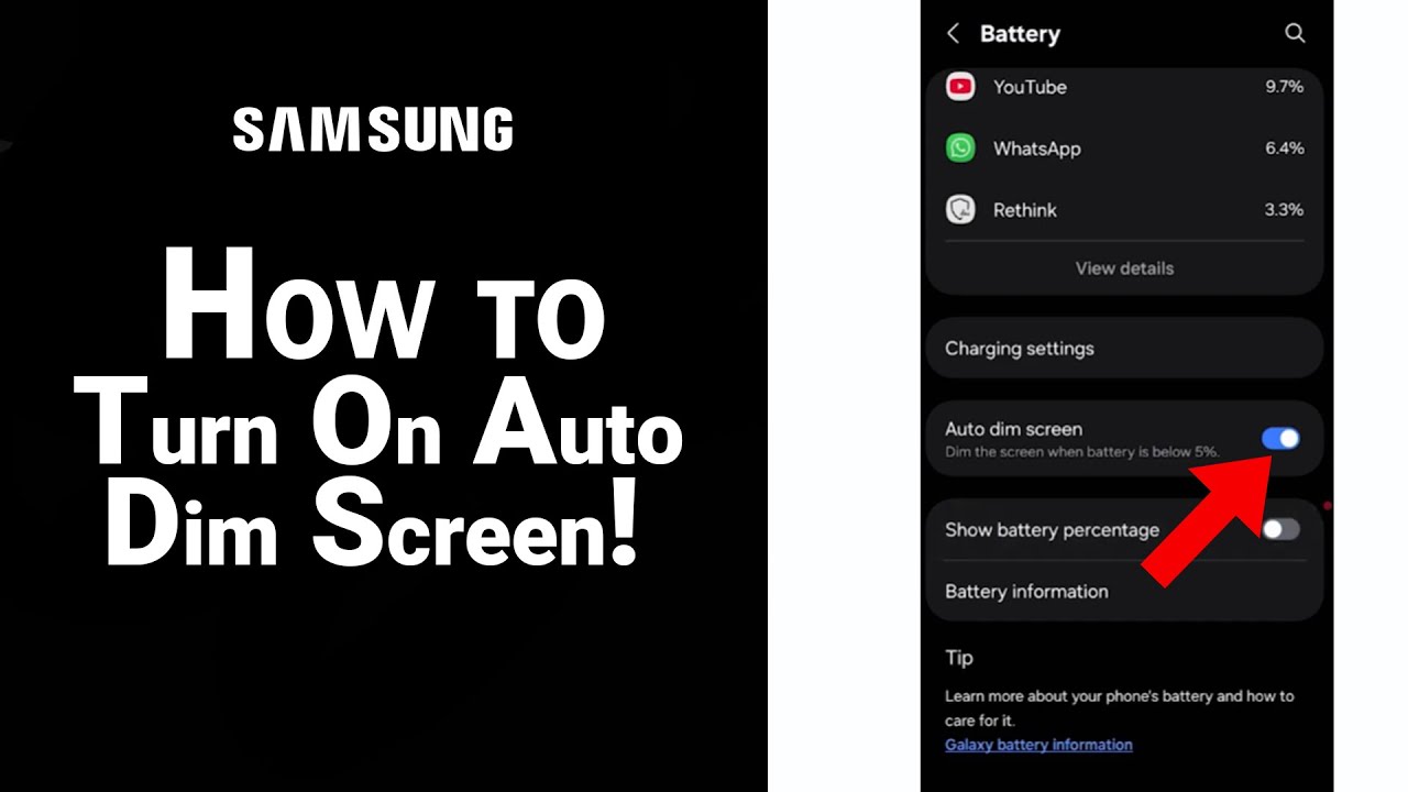How to Turn On Auto Dim Screen on Samsung [NEW]