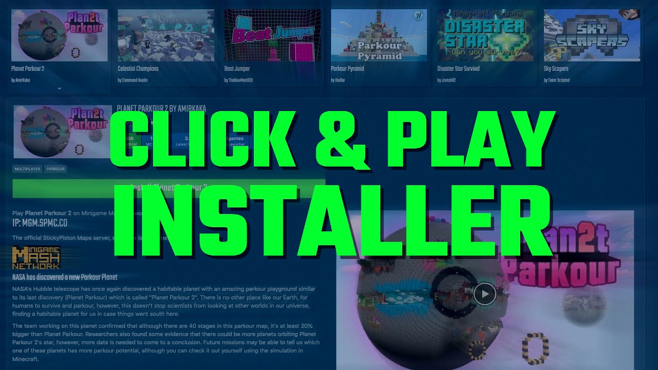 Single Click & Play Minecraft Server Installer