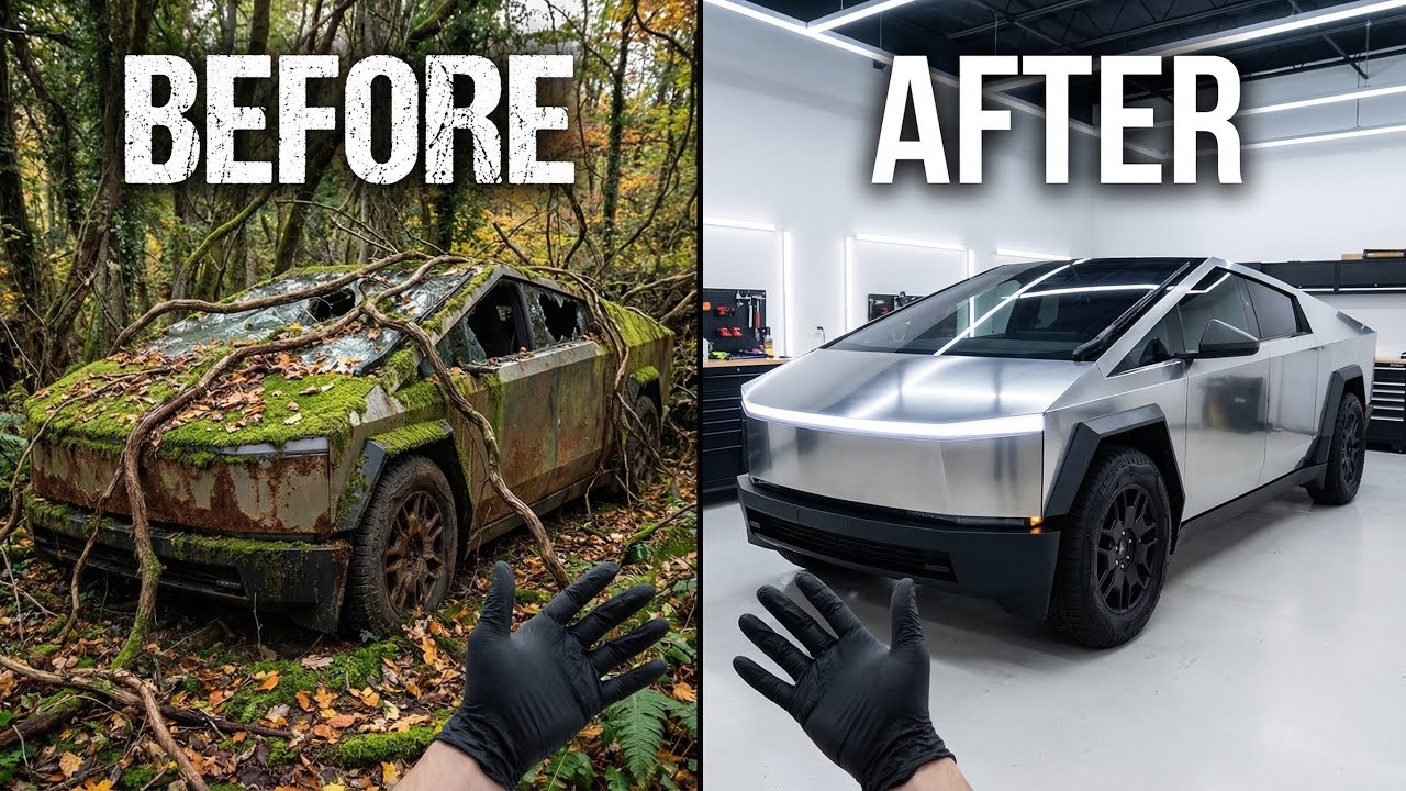 AI restoration of Tesla Cybertruck 