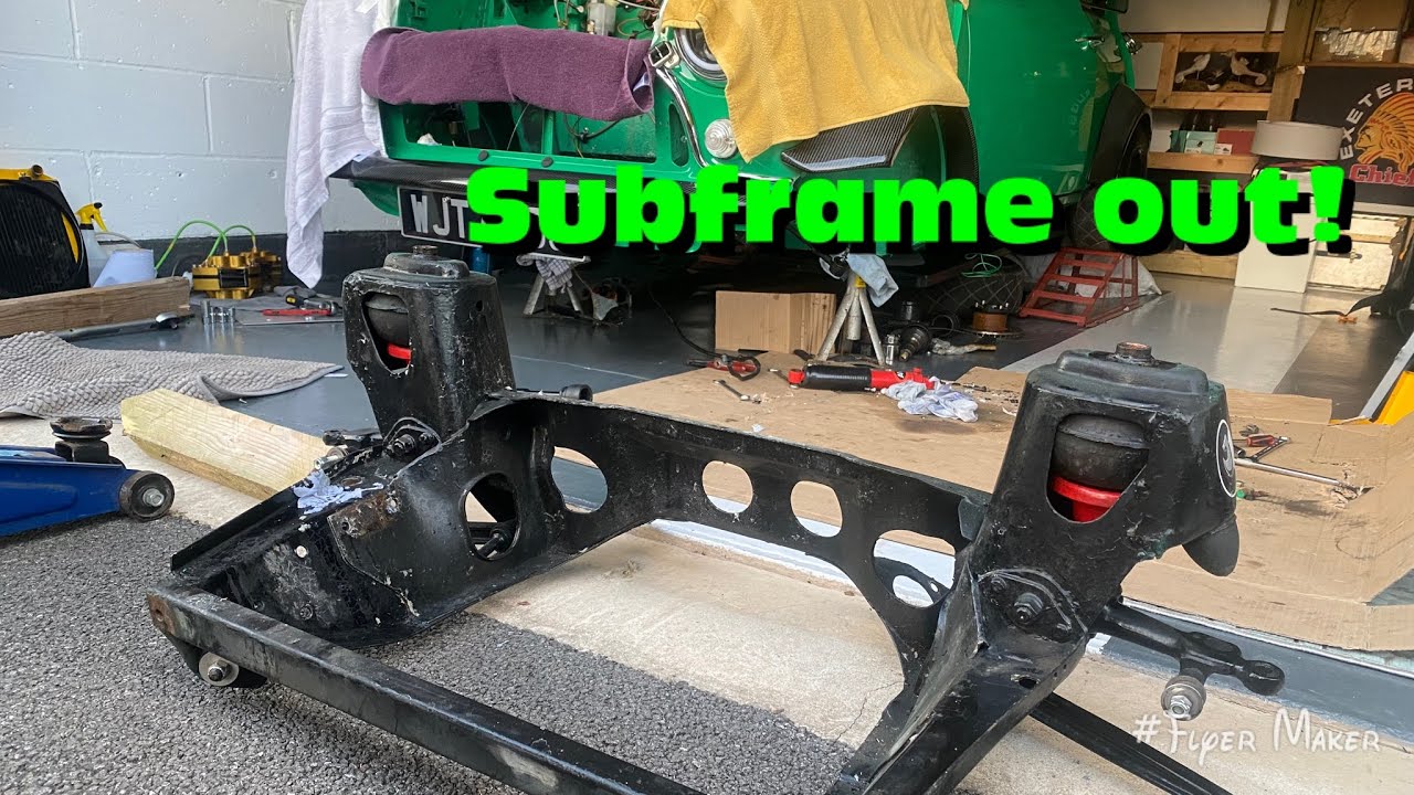 Retro mini rebuild PART 3 Removing a classic mini front sub frame.