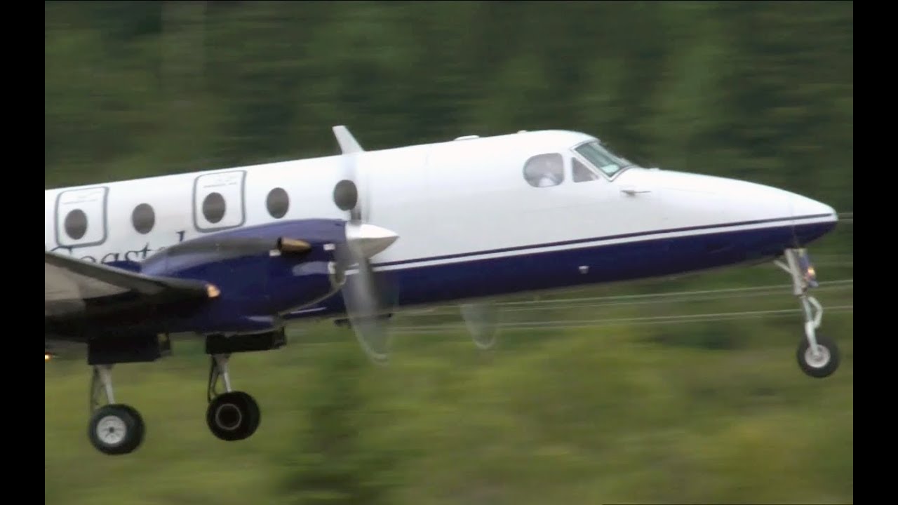 Pacific Coastal Airlines Beechcraft 1900C Engine Startup and Takeoff