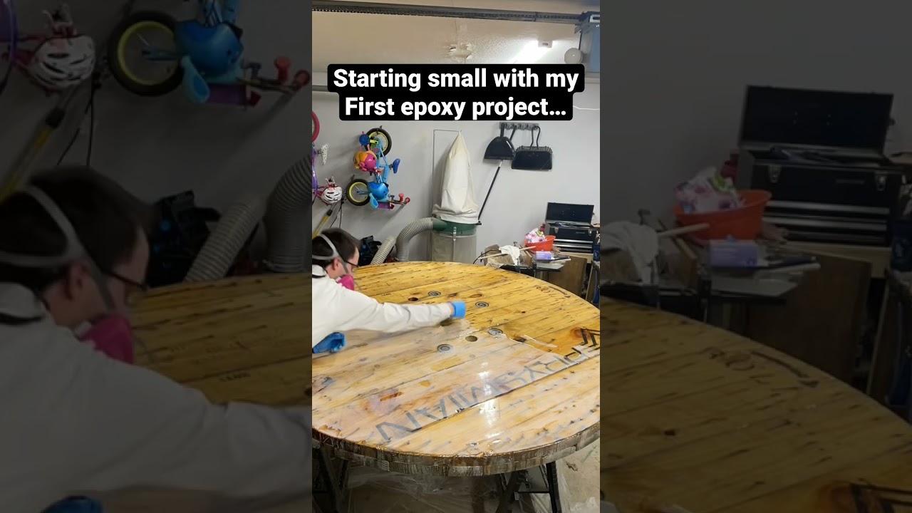 Epoxy Table Build | 6ft Epoxy Table | Wire Spool Table