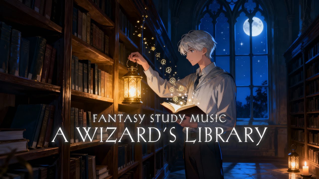 Fantasy Music for Reading | Knowledge Searching in the Magical Library 🌙