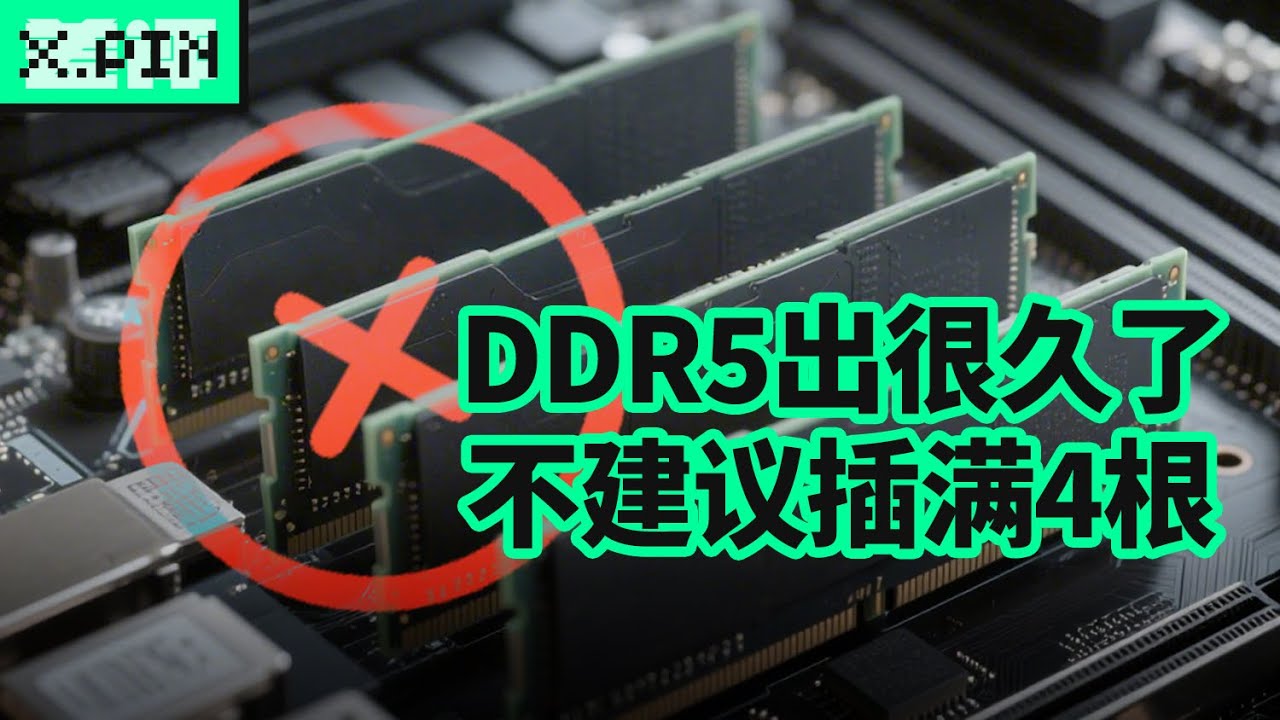 不建议插满4根DDR5，主板为啥要设计4个内存插槽？【差评君】Why does the motherboard have 4 memory slots?