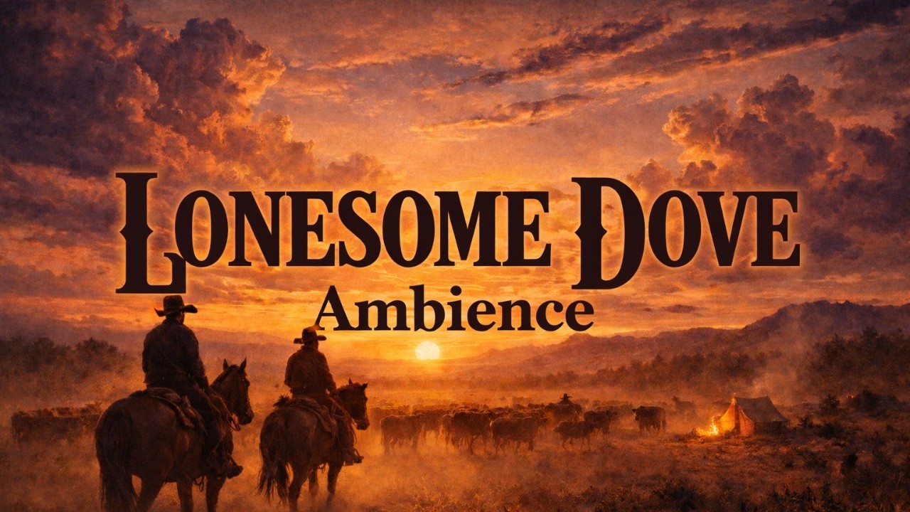 Lonesome Dove Reading Music | Western Ambience with Sounds & Visuals