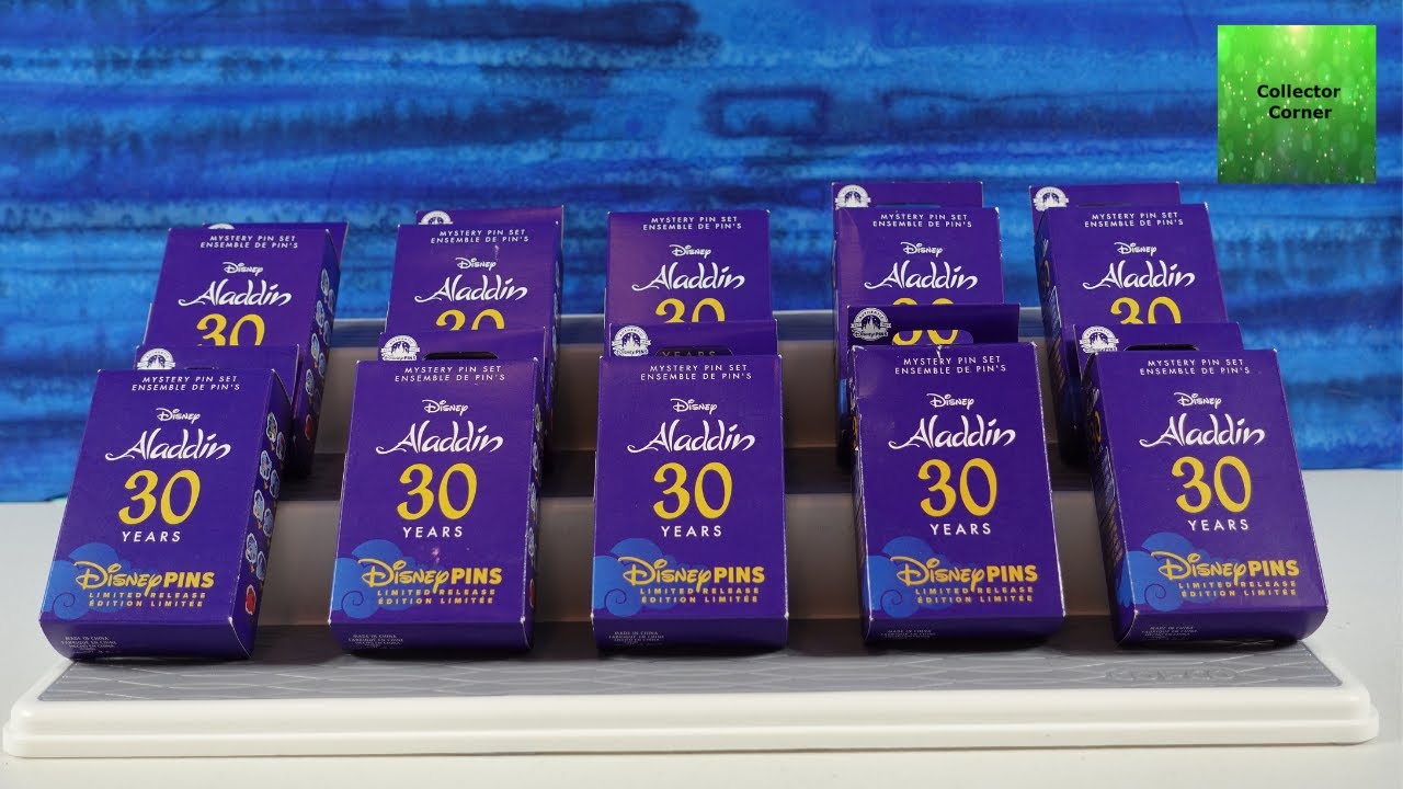 Распаковка коллекционного значка Disney Aladdin 30 Years Blind Box.