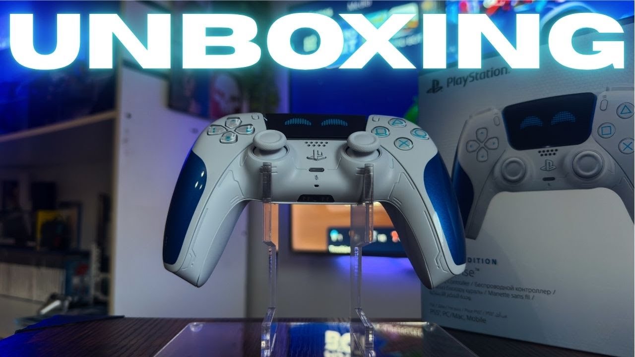 Распаковка контроллера PS5 Astro Bot Joyful Edition