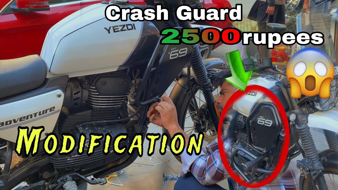 Yezdi Adventure Gets Armor: Installing Crash Guards