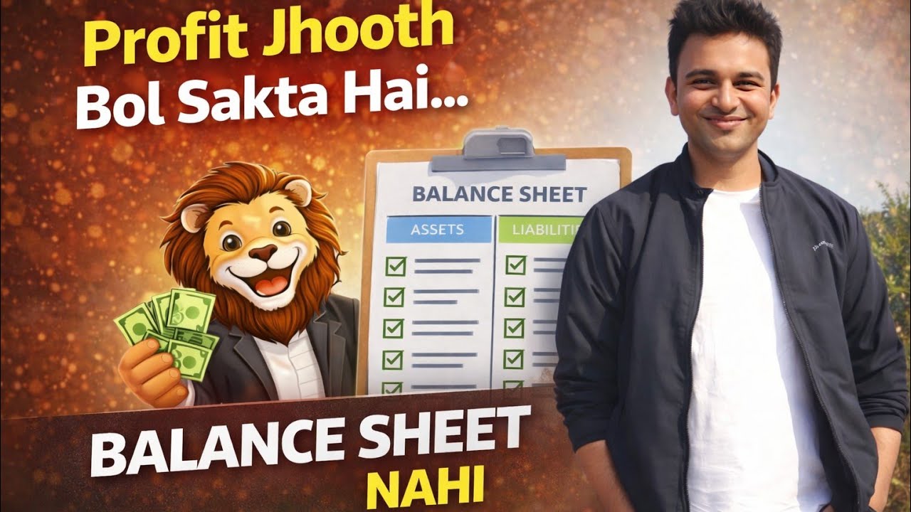 “Profit Jhooth Bol Sakta Hai… Balance Sheet Nahi | Explained in Simple Hindi”