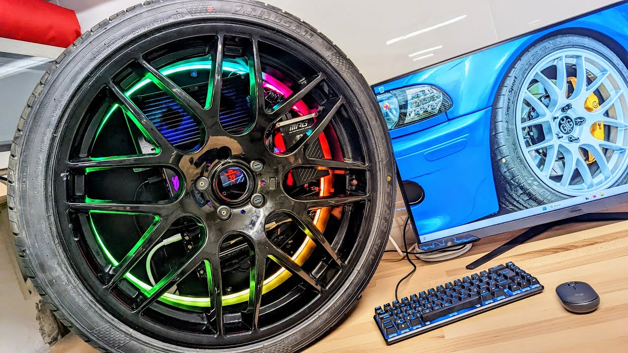 PC Gamer en Rueda de Coche | Como Hacer Un Ordenador en una Llanta