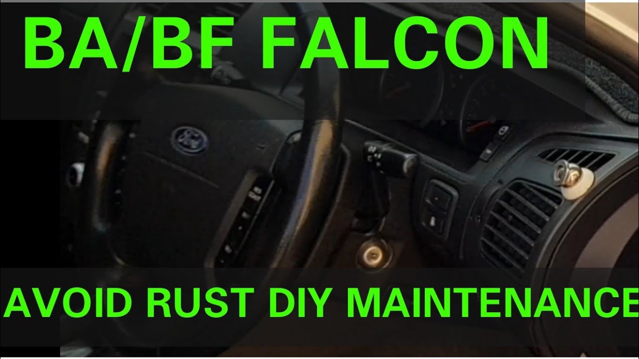 BA Falcon (Door pillar) Rust Preventative Maintenance cleaning DIY