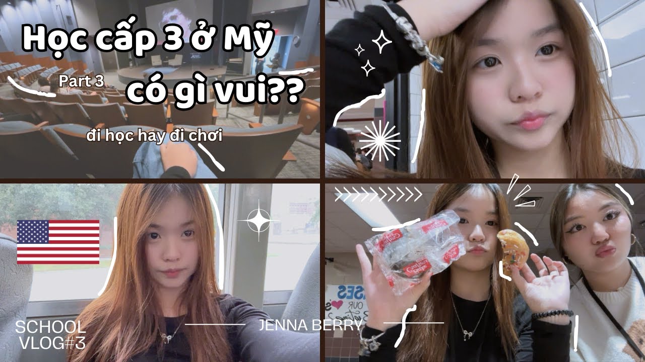 Học cấp 3 ở Mỹ có gì vui ? ⁉️🇺🇸| Một ngày đi học cùng Na, đi bảo tàng,  grwm, học bài, du học...✨