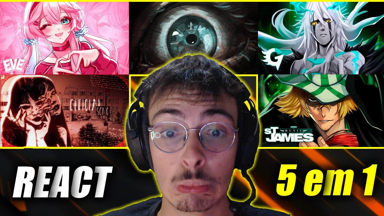 REACT 5 em 1 - Eveline Teach, Slow GM, Guyomi, Nery e St James