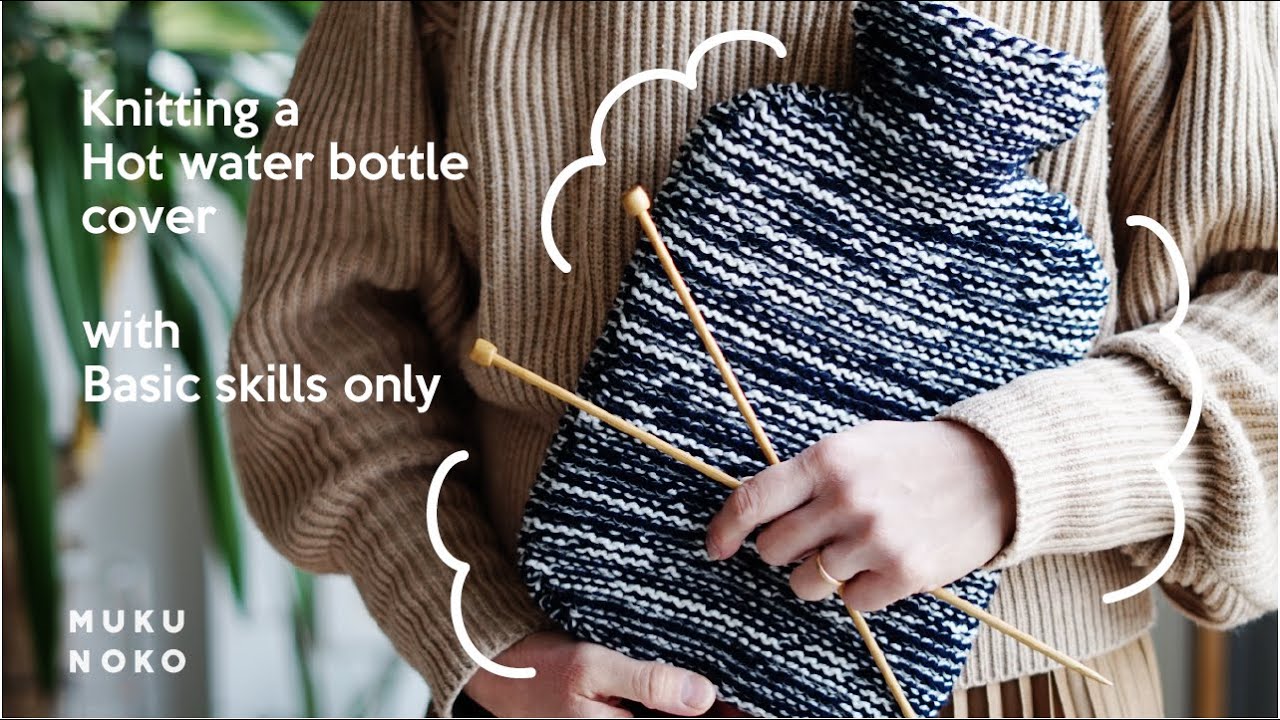 Flat Knitting | Hot water bottle cover | Easy DIY