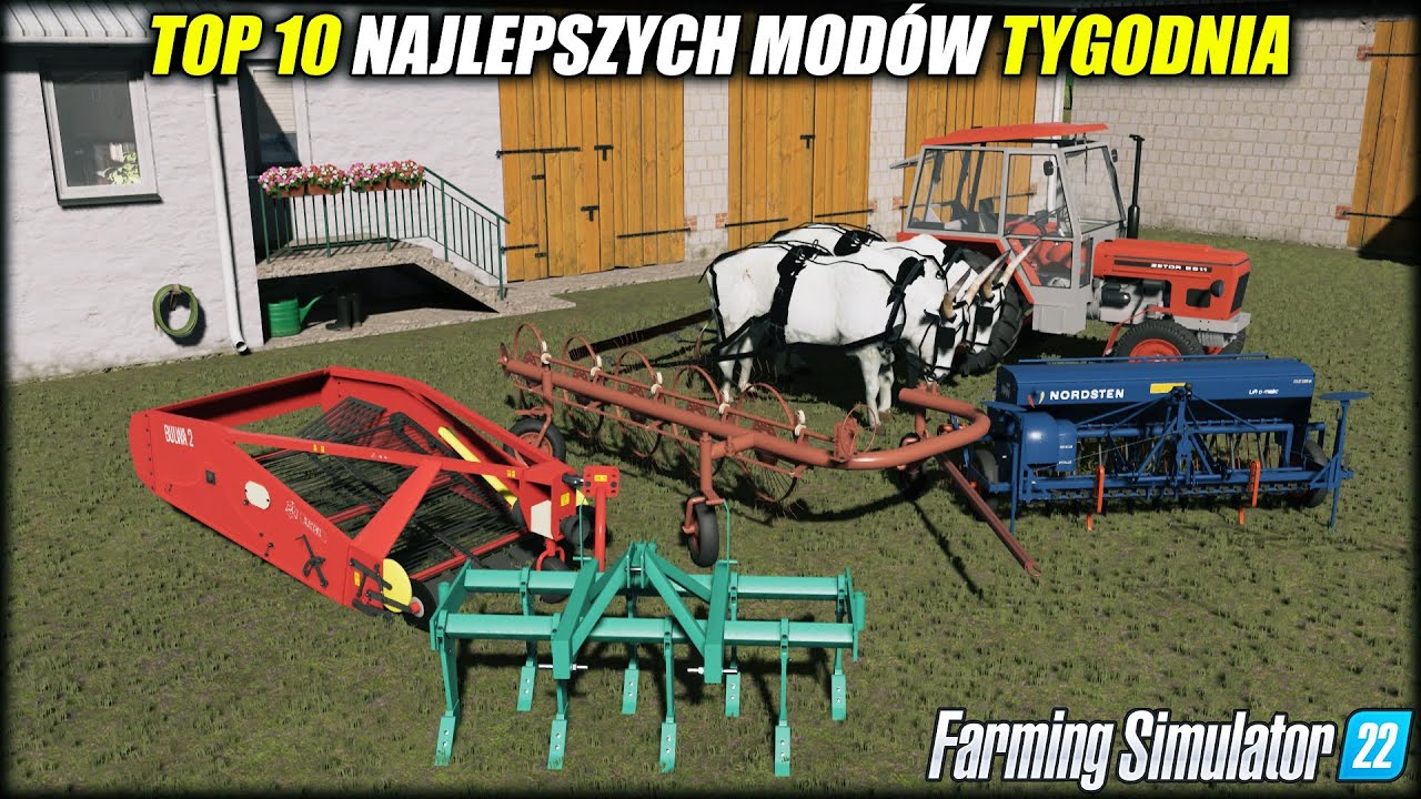 10 NAJLEPSZYCH POLSKICH MODÓW ⭐ FS 22 #91 *Agromet Z216, Zetor 6911, Super Maszyny, Budynki*