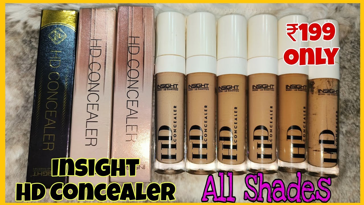 Insight Cosmetics HD Concealer All Shades // Full Coverage concealer in just  ₹199 only ♥️♥️