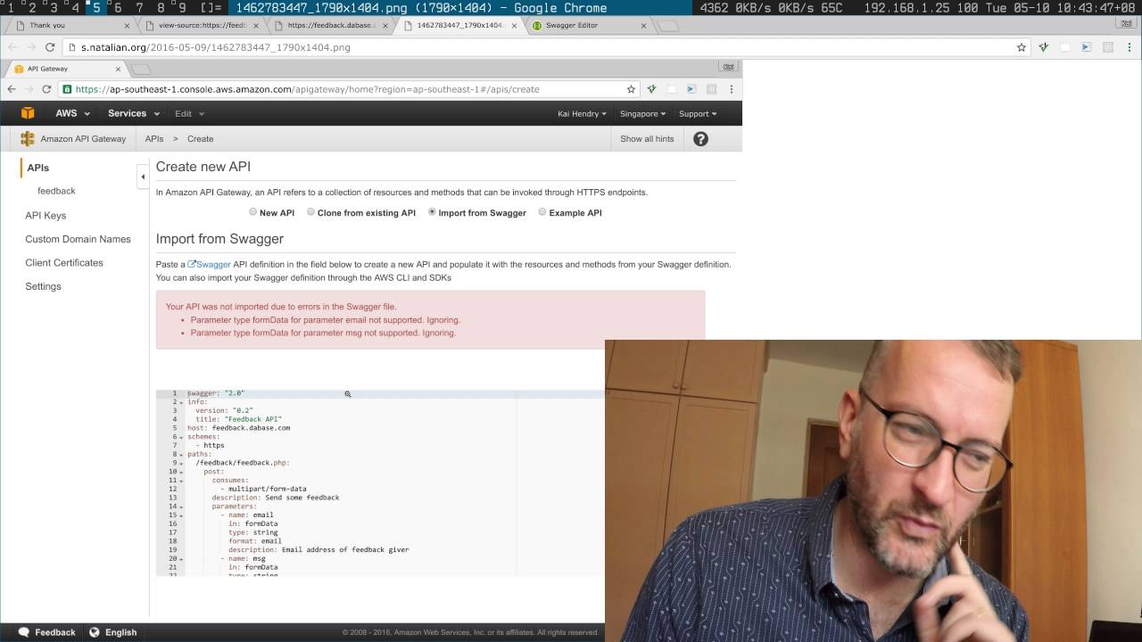 API DESIGN: Working WITHOUT Javascript?! And SWAGGER