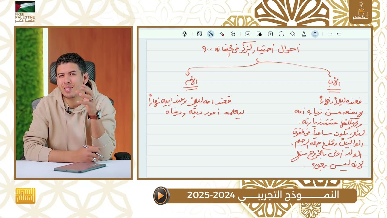 حل النموذج التجريبي لمادة الفقه الشافعي للأزهر الشريف 2024 - 2025