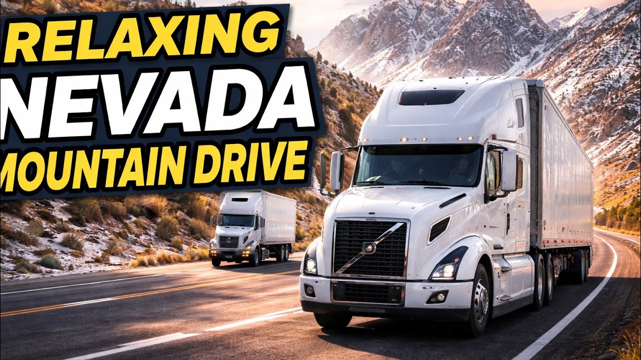 Relaxing American Highway Journey 🚛 Real Road Atmosphere for Sleep, Study & ATS Fans