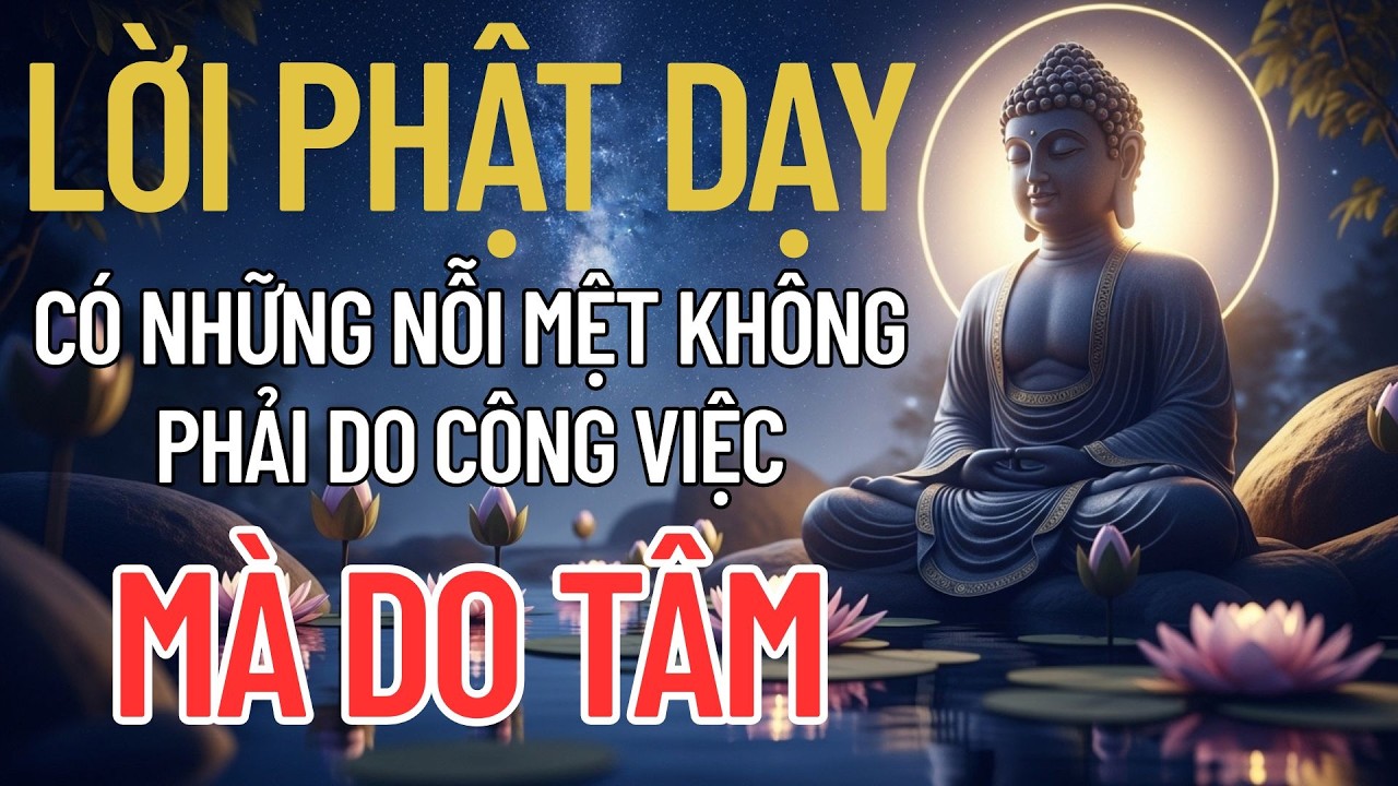 LỜI PHẬT DẠY NGHE MỖI TỐI: Có Những Nỗi Mệt Không Phải Do Công Việc – MÀ DO TÂM
