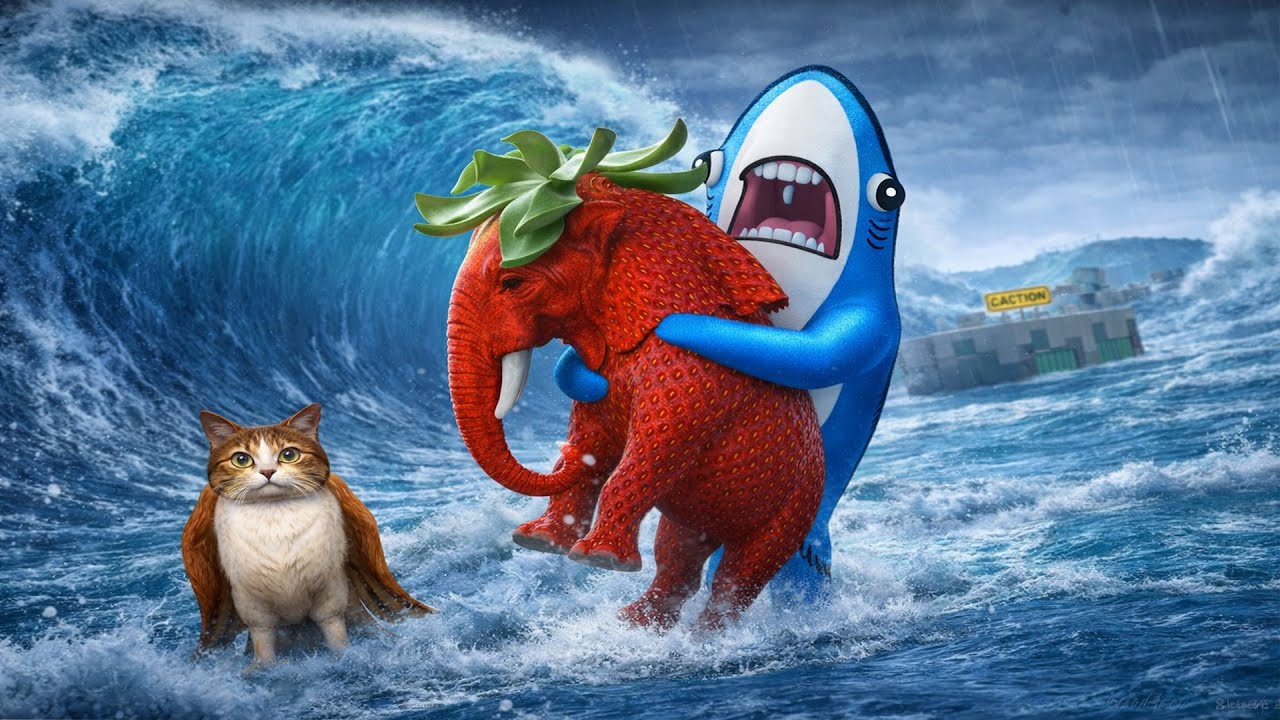 DRACULASS FURA ELEFANTUL CAPSUNA SI MEOWL OG IN TSUNAMI BRAINROT PE GMOD! CEL MAI MARE TSUNAMI!