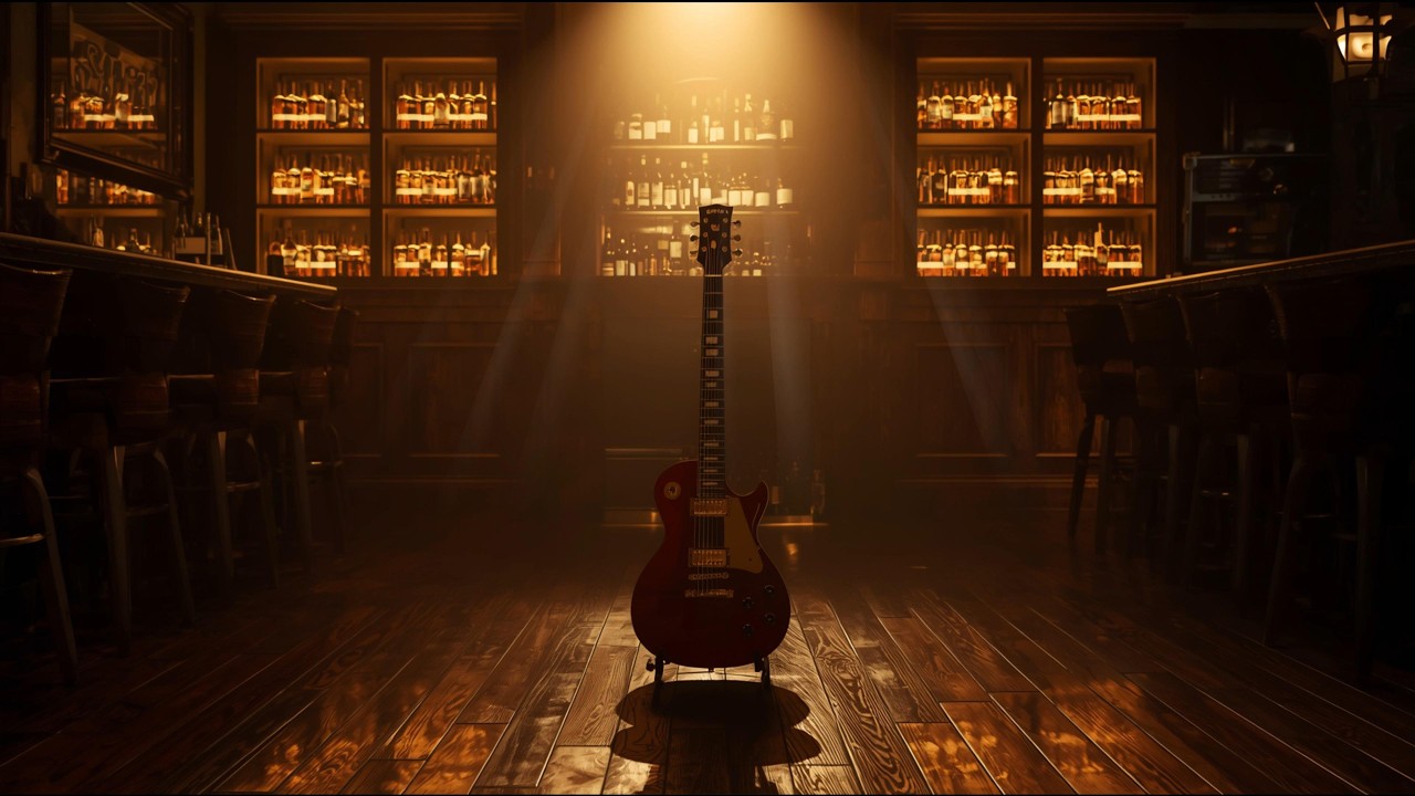 Lonely Bar Blues 🎸 Slow Texas Guitar Instrumental for Deep Relaxation