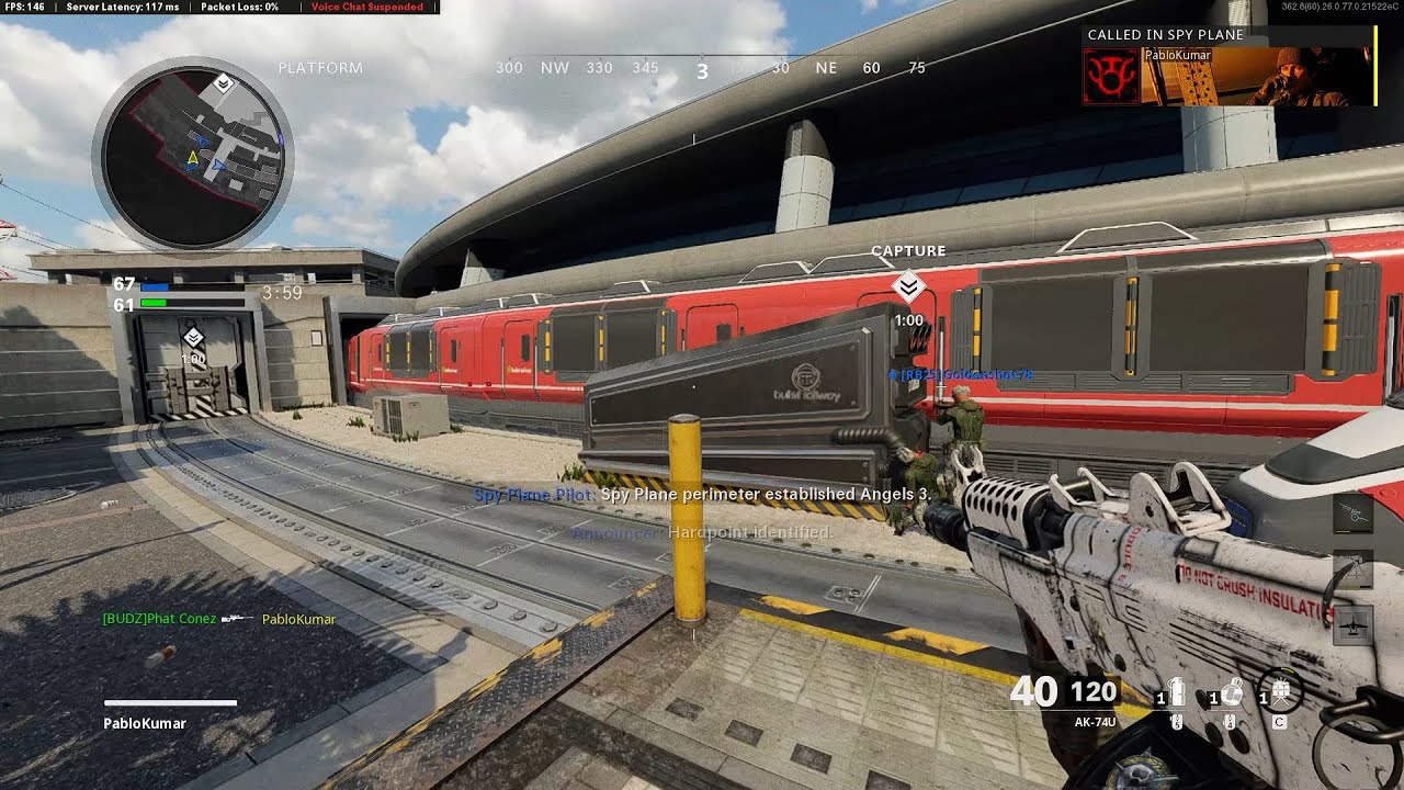 45 kills 14 deaths 180 seconds on Express HARDPOINT: Call of Duty Black Ops Cold War (No Commentary)