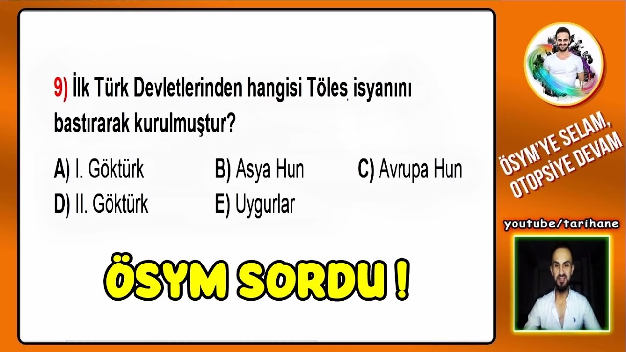1) İslamiyet Öncesi Türk Tarihi Soru Çözümü - KPSS Tarih 2026 AGS