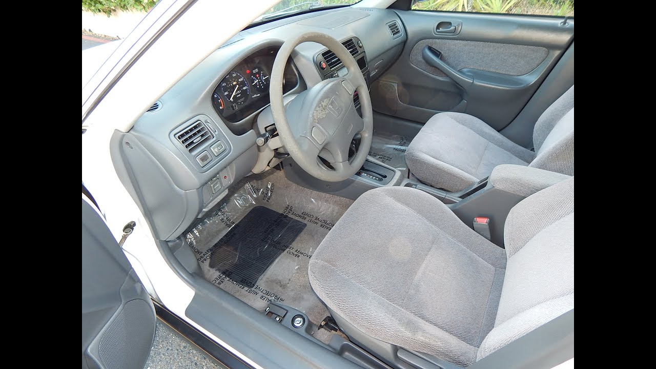 1998 Honda Civic LX 4 door sedan complete TEST DRIVE video review!