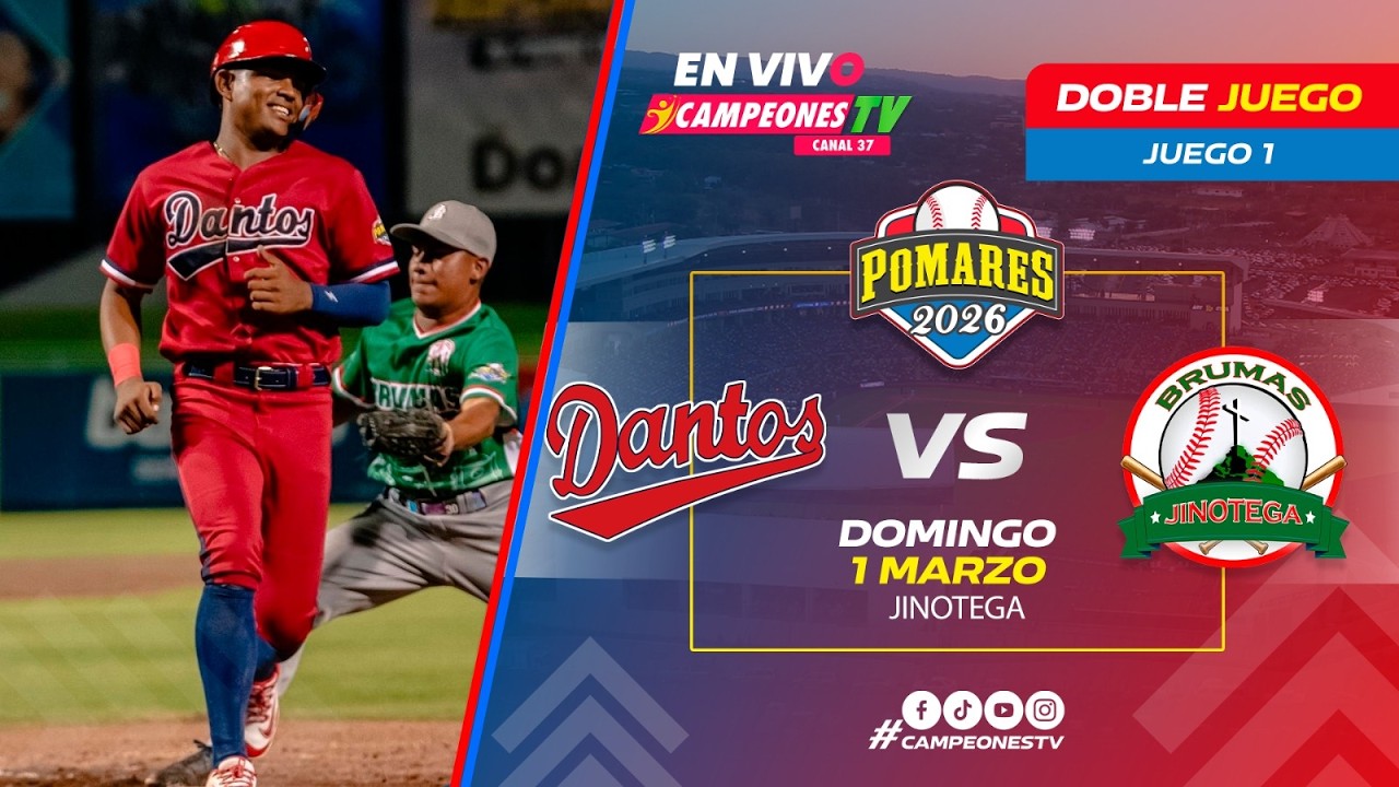 🔥 EN VIVO | Los Dantos vs Brumas de Jinotega | Juego 3 – Pomares 2026 | 01/03/2026 ⚾💨