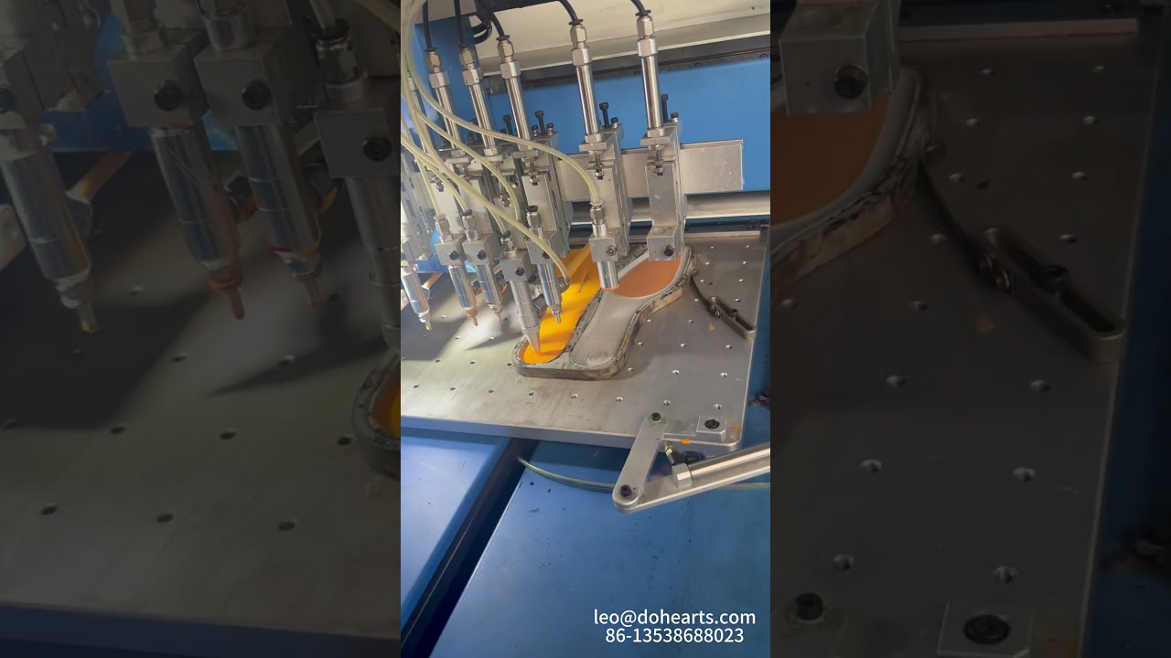 Automatic pvc shoe sole making machine production process#shorts