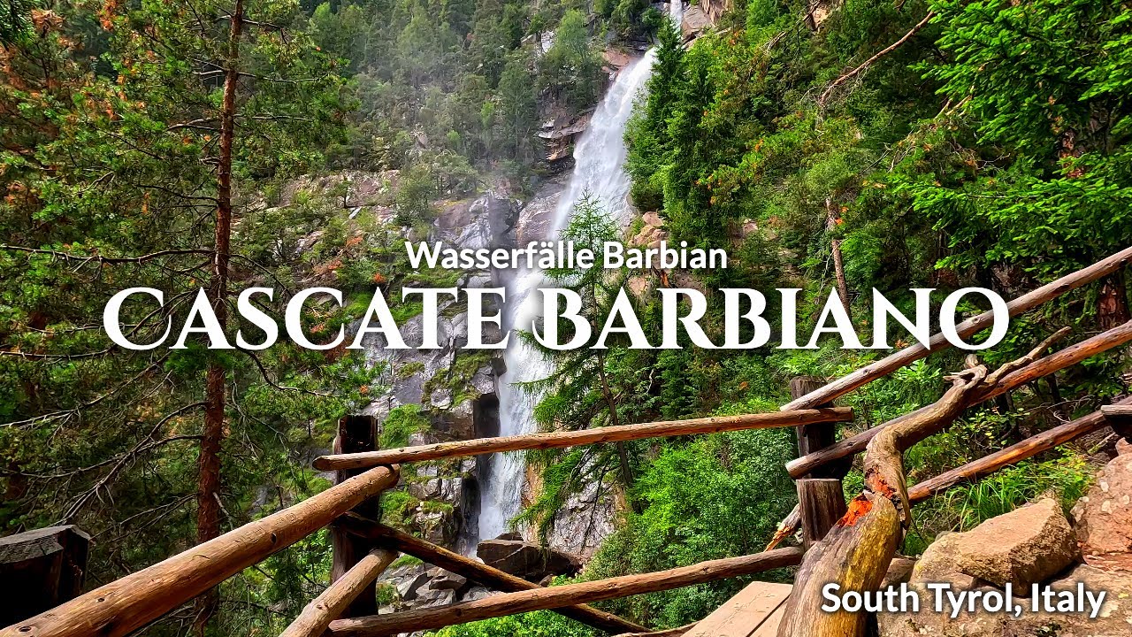 Cascate Barbiano | Wasserfälle Barbian Beautiful Waterfall in South Tyrol. Italy.