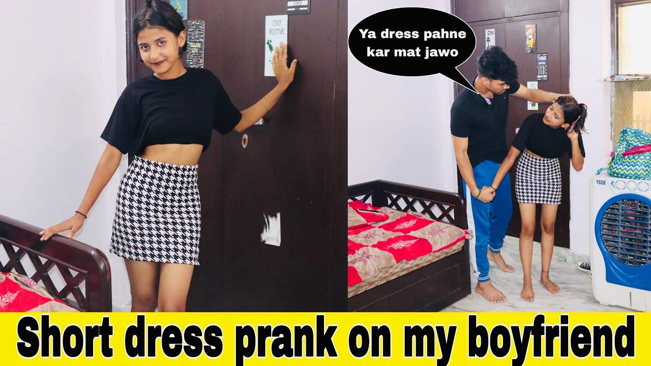 Short dress 👗 prank on my boyfriend 😤​@RohitYug-iu1mf