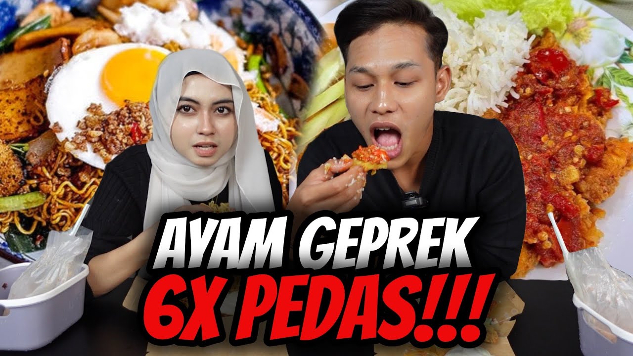 MUKBANG AYAM GEPREK 6X PEDAS WITH INSTANT NOODLE !! ANIQ TUKAR MINDSET...