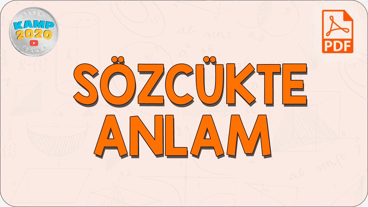Sözcükte Anlam | Kamp2020