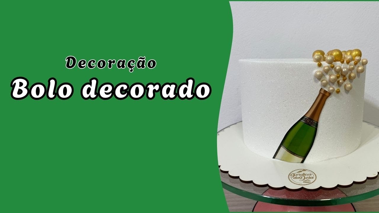 BOLO DECORADO EM CHANTILLY - APRENDA A ALISAR UM BOLO