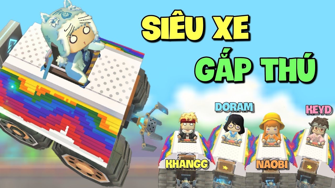 Meowpeo lái Siêu Xe Gắp Thú đại chiến cùng 